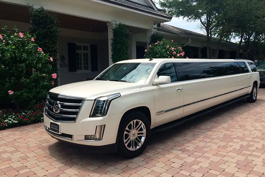 Technician repairing a limousine AC system